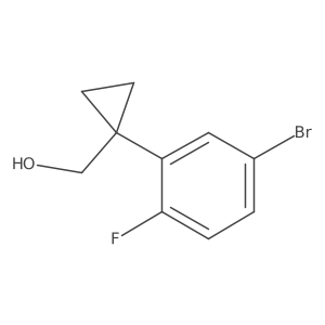(1-(5-Bromo-2-fluorophenyl)cyclopropyl)methanol结构式