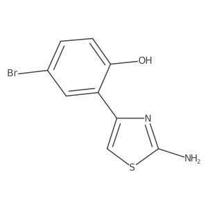 2-(2-Aminothiazol-4-yl)-4-bromophenol Structure