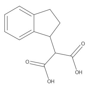 2-(2,3-dihydro-1H-inden-1-yl)propanedioic acid Structure
