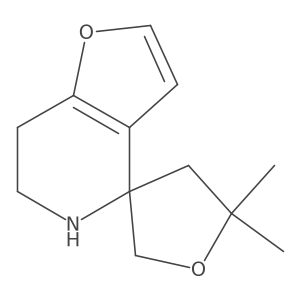 5',5'-dimethyl-6,7-dihydro-5H-spiro[furo[3,2-c]pyridine-4,3'-oxolane] Structure
