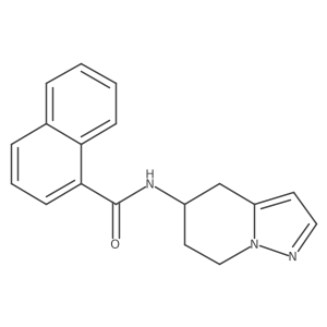 N-(4,5,6,7-tetrahydropyrazolo[1,5-a]pyridin-5-yl)-1-naphthamide结构式