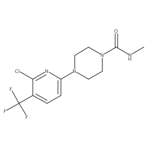 4-[6-chloro-5-(trifluoromethyl)pyridin-2-yl]-N-methylpiperazine-1-carboxamide Structure