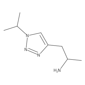(2S)-1-[1-(Propan-2-yl)-1H-1,2,3-triazol-4-yl]propan-2-amine结构式