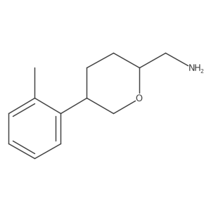 [(2S,5R)-5-(2-methylphenyl)oxan-2-yl]methanamine结构式