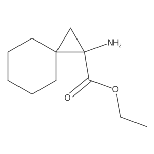 Ethyl 1-aminospiro[2.5]octane-1-carboxylate结构式