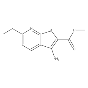 Methyl 3-amino-6-ethylthieno[2,3-b]pyridine-2-carboxylate结构式