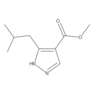 methyl 3-isobutyl-1H-pyrazole-4-carboxylate结构式