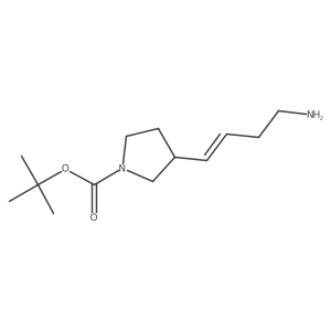 tert-butyl 3-[(1E)-4-aminobut-1-en-1-yl]pyrrolidine-1-carboxylate Structure
