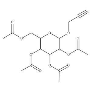 Propargyl 2,3,4,6-tetra-O-acetyl-b-D-galactopyranoside结构式