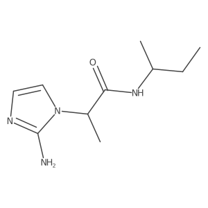 2-(2-amino-1H-imidazol-1-yl)-N-(butan-2-yl)propanamide结构式