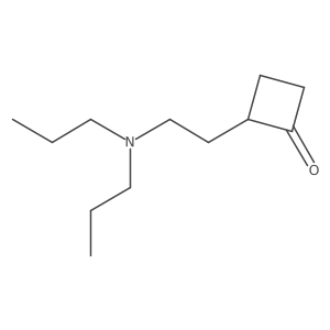 2-[2-(Dipropylamino)ethyl]cyclobutan-1-one结构式