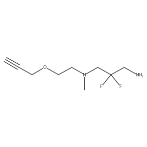 (3-Amino-2,2-difluoropropyl)(methyl)[2-(prop-2-yn-1-yloxy)ethyl]amine Structure