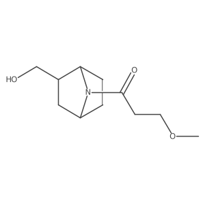 1-[2-(Hydroxymethyl)-7-azabicyclo[2.2.1]heptan-7-yl]-3-methoxypropan-1-one Structure
