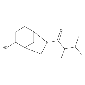 1-{2-Hydroxy-6-azabicyclo[3.2.1]octan-6-yl}-2,3-dimethylbutan-1-one Structure