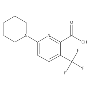 6-(Piperidin-1-yl)-3-(trifluoromethyl)pyridine-2-carboxylic acid Structure