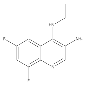 N4-ethyl-6,8-difluoroquinoline-3,4-diamine Structure