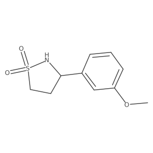 3-(3-Methoxyphenyl)-1lambda6,2-thiazolidine-1,1-dione结构式