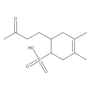3,4-Dimethyl-6-(3-oxobutyl)cyclohex-3-ene-1-sulfonic acid结构式