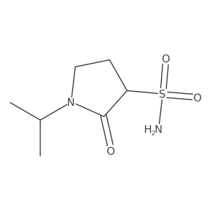1-Isopropyl-2-oxopyrrolidine-3-sulfonamide结构式