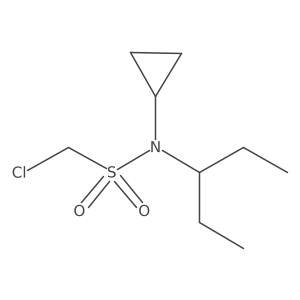 1-chloro-N-cyclopropyl-N-(pentan-3-yl)methanesulfonamide Structure