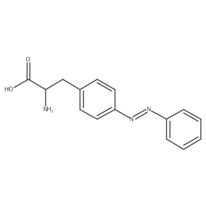 2-Amino-3-[4-(2-phenyldiazen-1-yl)phenyl]propanoic acid结构式