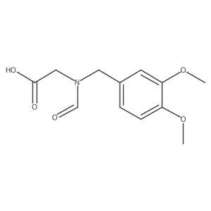 2-[(3,4-Dimethoxyphenyl)methyl-formylamino]acetic acid Structure