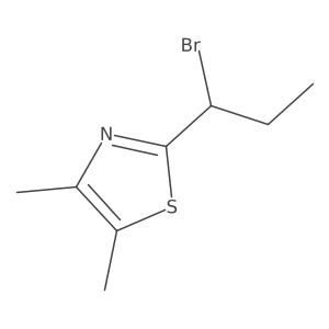 2-(1-Bromopropyl)-4,5-dimethyl-1,3-thiazole Structure