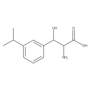 2-Amino-3-hydroxy-3-[3-(propan-2-yl)phenyl]propanoic acid结构式