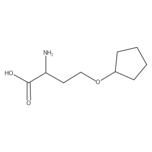 (2R)-2-amino-4-(cyclopentyloxy)butanoic acid结构式
