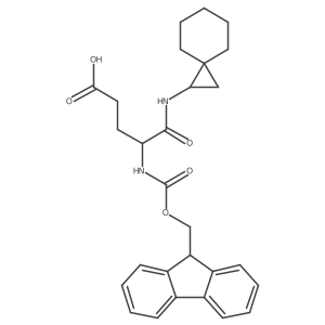 4-({[(9H-fluoren-9-yl)methoxy]carbonyl}amino)-4-({spiro[2.5]octan-1-yl}carbamoyl)butanoic acid Structure