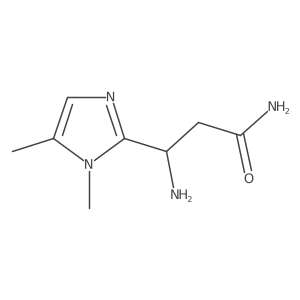 3-amino-3-(1,5-dimethyl-1H-imidazol-2-yl)propanamide Structure