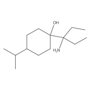 1-(3-Aminopentan-3-yl)-4-(propan-2-yl)cyclohexan-1-ol Structure
