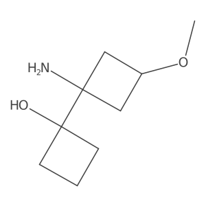 1-(1-Amino-3-methoxycyclobutyl)cyclobutan-1-ol Structure