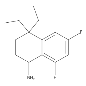 4,4-Diethyl-6,8-difluoro-1,2,3,4-tetrahydronaphthalen-1-amine Structure