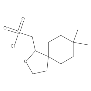 {8,8-Dimethyl-2-oxaspiro[4.5]decan-1-yl}methanesulfonyl chloride Structure