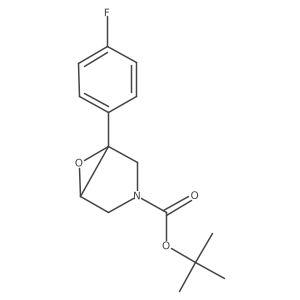 Tert-butyl 1-(4-fluorophenyl)-6-oxa-3-azabicyclo[3.1.0]hexane-3-carboxylate结构式