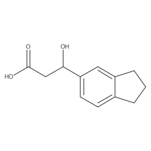 (3S)-3-(2,3-dihydro-1H-inden-5-yl)-3-hydroxypropanoic acid Structure