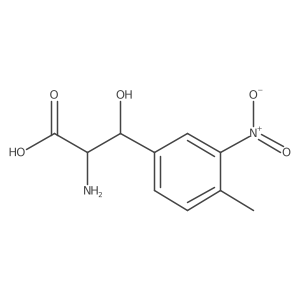 2-Amino-3-hydroxy-3-(4-methyl-3-nitrophenyl)propanoic acid Structure