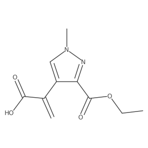 2-[3-(ethoxycarbonyl)-1-methyl-1H-pyrazol-4-yl]prop-2-enoic acid Structure