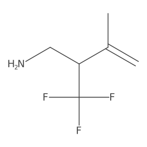 3-(Aminomethyl)-4,4,4-trifluoro-2-methylbut-1-ene结构式
