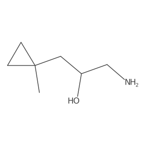1-Amino-3-(1-methylcyclopropyl)propan-2-ol结构式