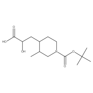3-{1-[(Tert-butoxy)carbonyl]-3-methylpiperidin-4-yl}-2-hydroxypropanoic acid结构式