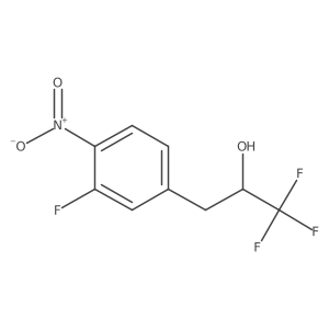 1,1,1-Trifluoro-3-(3-fluoro-4-nitrophenyl)propan-2-ol Structure