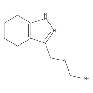 3-(4,5,6,7-tetrahydro-1H-indazol-3-yl)propane-1-thiol Structure