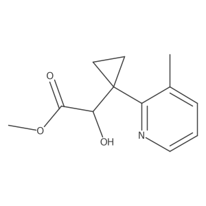 Methyl 2-hydroxy-2-[1-(3-methylpyridin-2-yl)cyclopropyl]acetate Structure