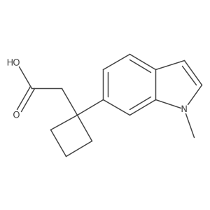 2-[1-(1-methyl-1H-indol-6-yl)cyclobutyl]acetic acid Structure