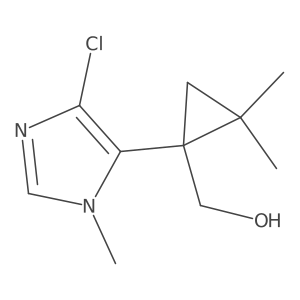 [1-(4-chloro-1-methyl-1H-imidazol-5-yl)-2,2-dimethylcyclopropyl]methanol结构式
