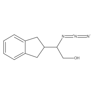 2-azido-2-(2,3-dihydro-1H-inden-2-yl)ethan-1-ol Structure