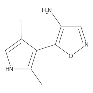 5-(2,4-dimethyl-1H-pyrrol-3-yl)-1,2-oxazol-4-amine结构式