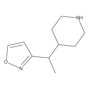 4-[1-(1,2-Oxazol-3-yl)ethyl]piperidine结构式